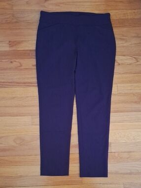 Chico's Ponte Pull On Stretch Skinny Pants Slimming Pants Women M Medium